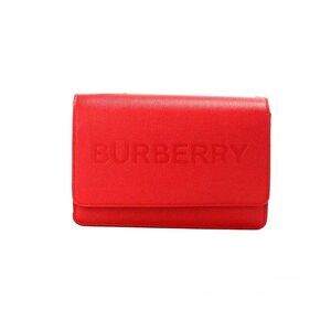 Burberry Burberry Hampshire Small Red Embossed Logo Smooth Leather Crossbody